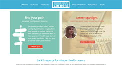 Desktop Screenshot of missourihealthcareers.com