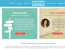 Tablet Screenshot of missourihealthcareers.com